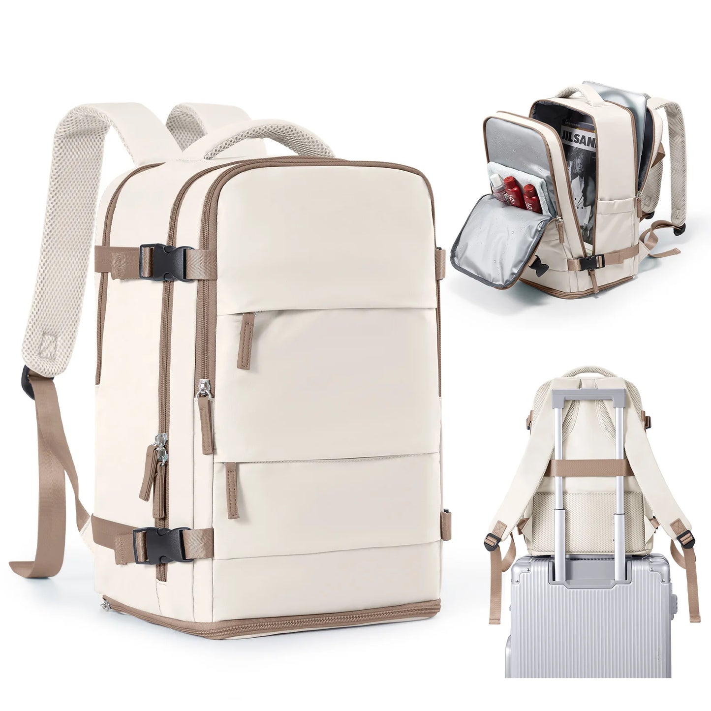 Mochila de Viaje Cabina Avión 40x20x25 Impermeable – Mochila Hombre Mujer para Equipaje de Mano, Negocios, Universidad, Portátil, Viajes
