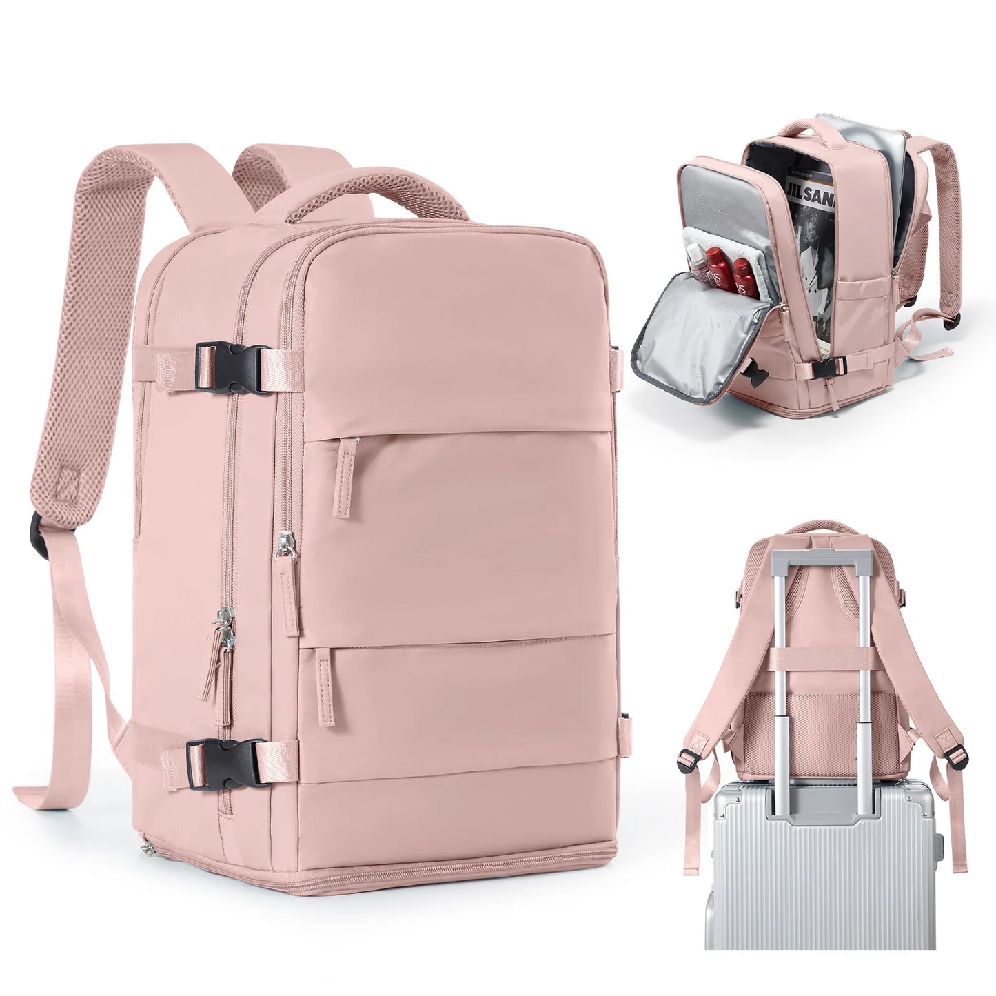 Mochila de Viaje Cabina Avión 40x20x25 Impermeable – Mochila Hombre Mujer para Equipaje de Mano, Negocios, Universidad, Portátil, Viajes
