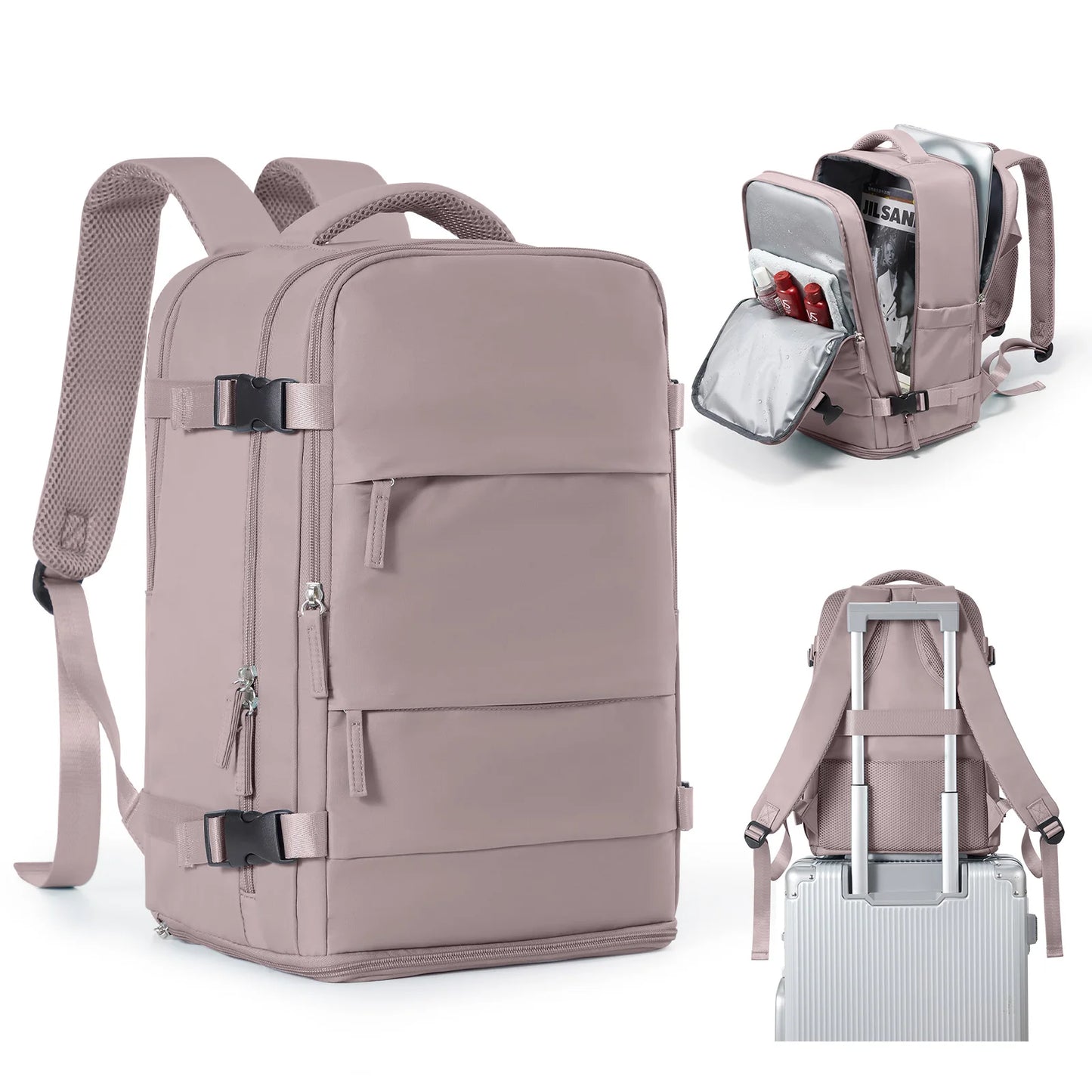 Mochila de Viaje Cabina Avión 40x20x25 Impermeable – Mochila Hombre Mujer para Equipaje de Mano, Negocios, Universidad, Portátil, Viajes