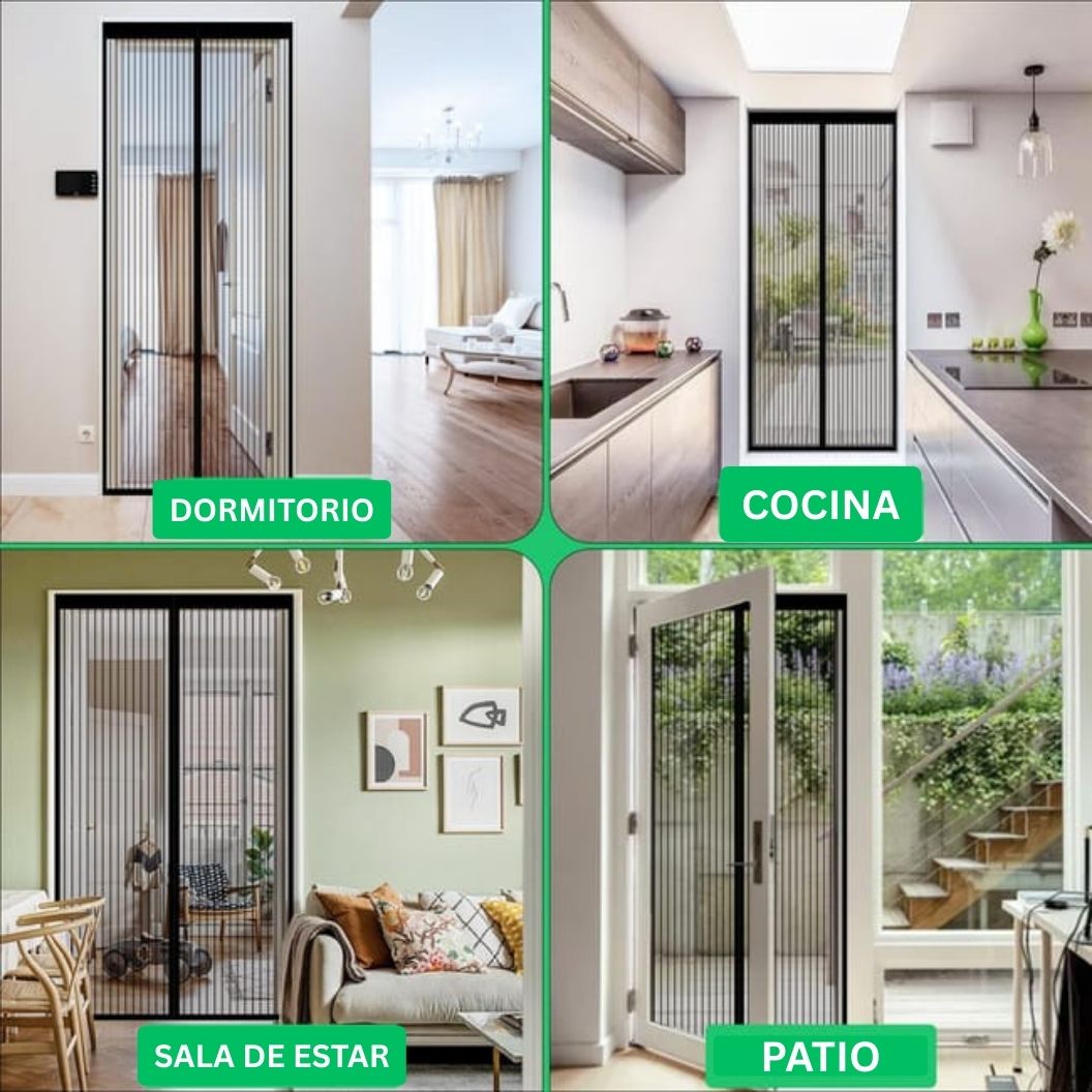 Mosquitera magnética para puertas
