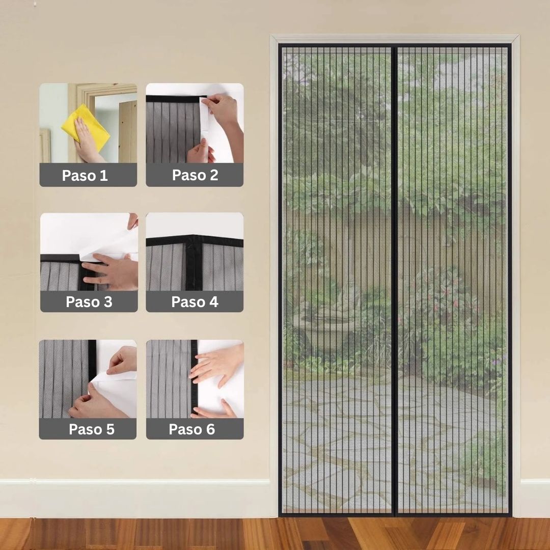 Mosquitera magnética para puertas